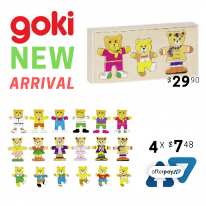 NEW ARRIVAL: Goki – Bear Design, Dress Up Box, Puzzle Toy
