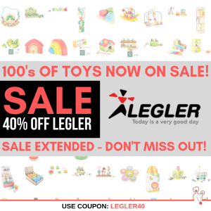 SALE EXTENDED - 40% OFF All Legler Brand Toy Sale