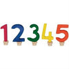 NIC - Wooden Birthday Numbers Set 1-5 (5 pcs)