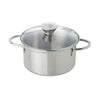Gluckskafer - Stainless Steel Pot with Glass Lid (9 cm) available at Amousewithahouse