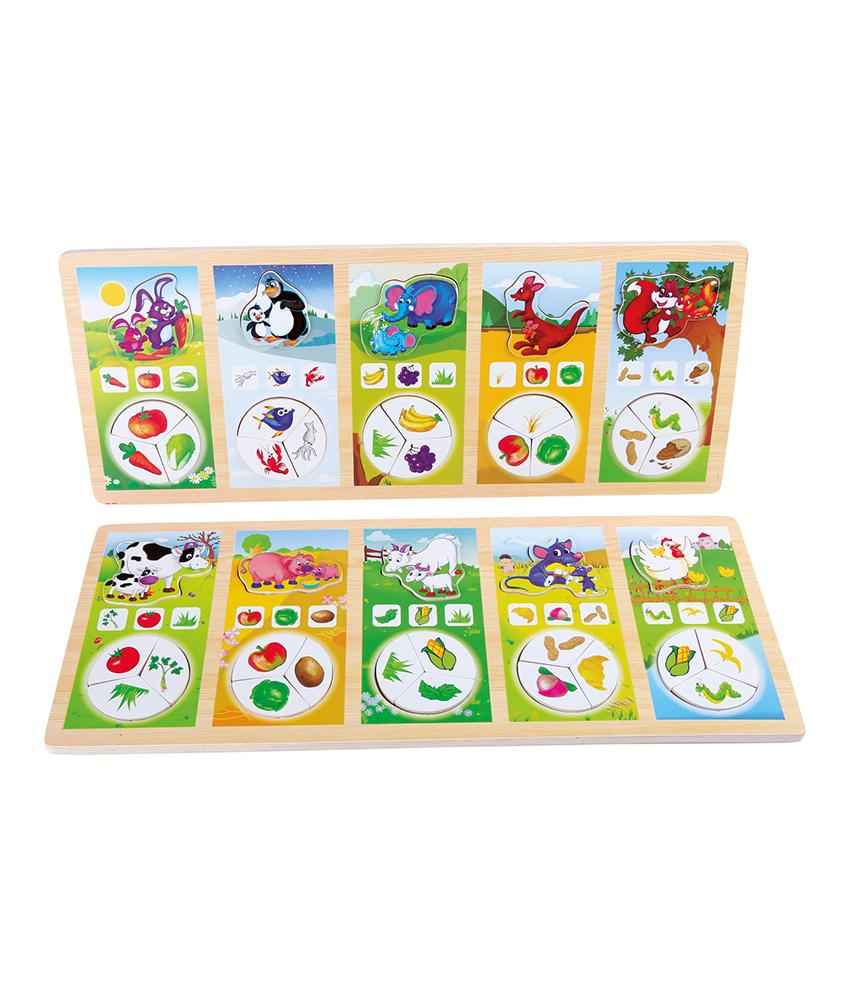 Legler - Wooden Puzzle Animal Food