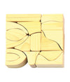 Gluckskafer - Play blocks 17 elem. natural small 4cm wide available at Amousewithahouse