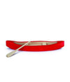 Gluckskafer - Canoe wooden with 2 paddles Red 19cm available at Amousewithahouse