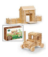 Varis Toys - Construction - Fort with working draw bridge & Tractor with working wheels Set - 80 pieces available at Amousewithahouse