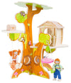 Treehouse with bending puppet