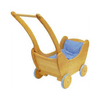 Gluckskafer - Childrens Wooden Push Walker / Doll Pram - large inc bedding available at Amousewithahouse