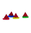 Gluckskafer - Mini Wooden Sailing Boats Set of 4 4.5cm available at Amousewithahouse