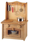 NIC - Childrens Wooden Kitchen - Stove Top Oven Concealed Sink available at Amousewithahouse