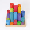 Grimms - Grimm's Large Building Rollers Rainbow available at Amousewithahouse
