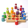 Grimms - Grimm's wooden sorting plate Rainbow available at Amousewithahouse