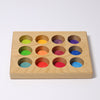 Grimms - Grimm's wooden sorting plate Rainbow available at Amousewithahouse