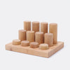 Grimms - Stacking Game Small Natural Rollers available at Amousewithahouse