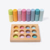 Grimms - Stacking Game Small Pastel Rollers 2