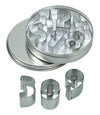 Gluckskafer - Mini Cookie Cutter Set - 10 Numbers (0 - 9) in Metal Box available at Amousewithahouse