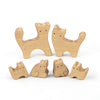 Mikheev - Wooden Toy Cats Family Puzzle available at Amousewithahouse