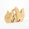 Mikheev - Wooden Toy Foxes Family Puzzle available at Amousewithahouse