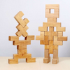 Educational wooden toy building block set - Grimms