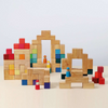 Educational wooden toy building block set - Grimms