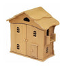 Drewart - Wooden Doll House, double storey with doors available at Amousewithahouse