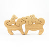 Mikheev - Wooden Toy Dogs Family Puzzle available at Amousewithahouse