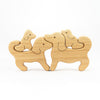 Mikheev - Wooden Toy Dogs Family Puzzle available at Amousewithahouse
