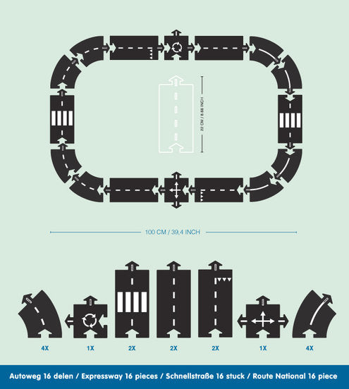Waytoplay - Express Way - 16 pieces