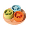 Grimms - 3 Coloured Bowls Sorting Game available at Amousewithahouse
