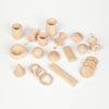 Grapat - Treasure Bag with 20 Natural Wooden Pieces available at Amousewithahouse
