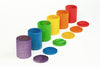 Grapat - Coloured Cups with lid (set 6) available at Amousewithahouse