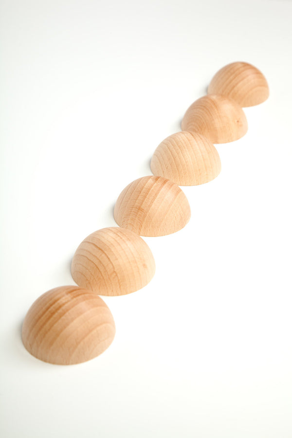 Grapat - Natural Half Sphere medium (set 6) available at Amousewithahouse