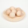 Grapat - Wooden Balls Natural 45mm (set 6) available at Amousewithahouse