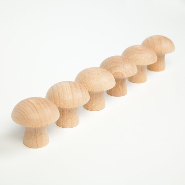 Grapat - Natural Mushrooms (set 6) available at Amousewithahouse