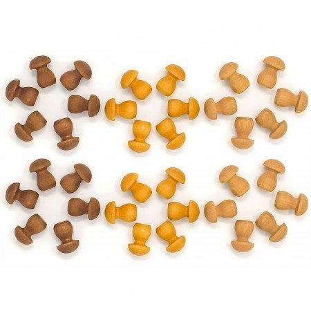 Grapat - Mandala - Brown Mushrooms