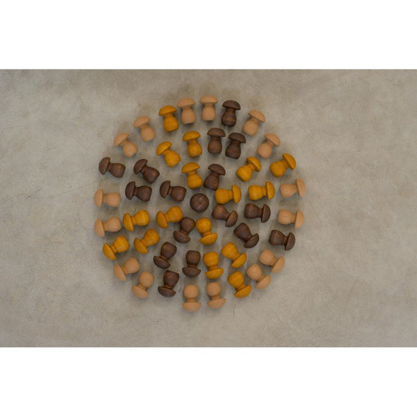 Grapat - Mandala - Brown Mushrooms available at Amousewithahouse
