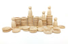 Grapat - Nins & Rings & Coins in Natural available at Amousewithahouse