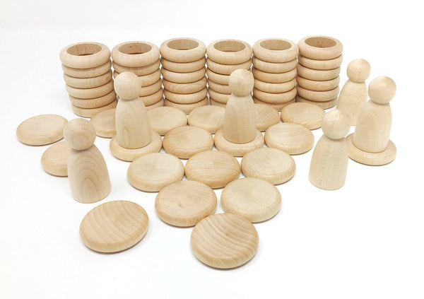Grapat - Nins & Rings & Coins in Natural available at Amousewithahouse