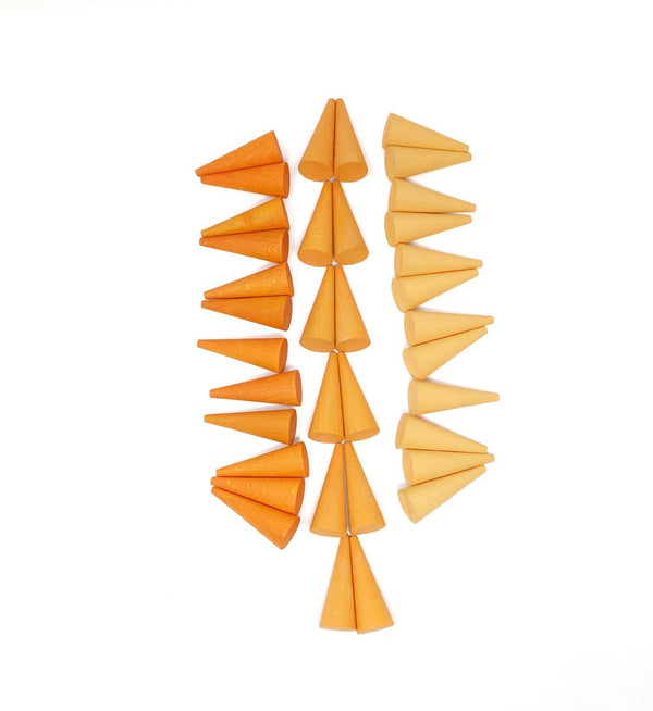Grapat - Mandala - Mandala Orange Cone available at Amousewithahouse