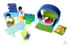 Grimm's Portable Doll House, Blue/Green available at Amousewithahouse