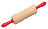 Gluckskafer - Wooden rolling pin red handle steel axle 28cm available at Amousewithahouse